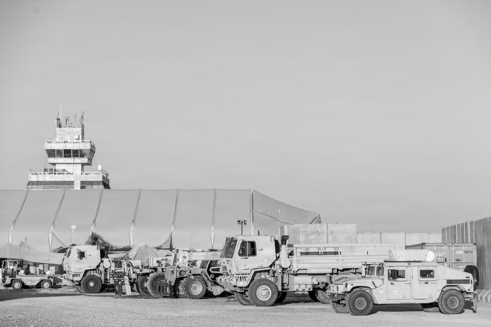 Vehicle Parking at Air Base