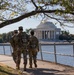 Georgia National Guard Soldiers patrol Tidal Basin in Washington D.C.
