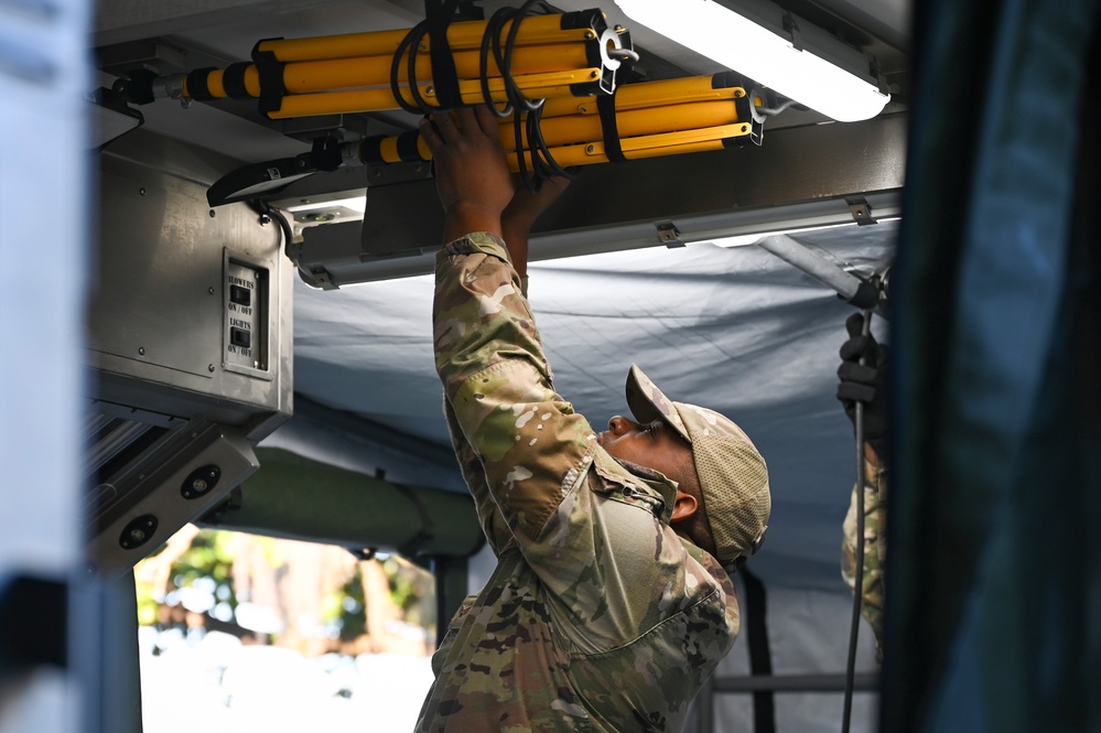 165th FSS utilizes field kitchen to feed the force