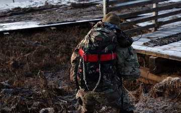 AKOM members conduct damage evaulations in western Alaska as relief efforts transition to recovery operations