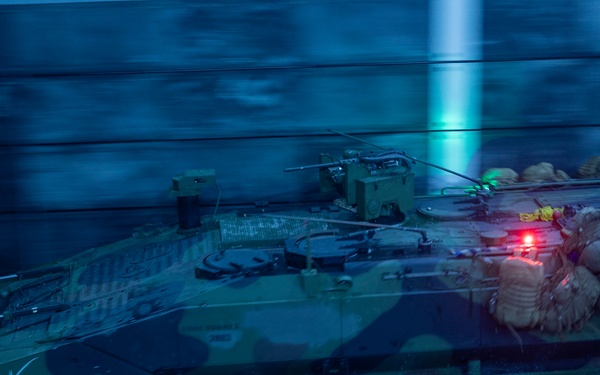 U.S. Marines conduct night ACV operations on USS Portland (LPD 27)