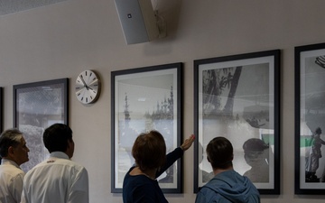 The family of MOH recipient Pvt Dale Hansen visits Camp Hansen