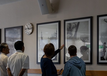 The family of MOH recipient Pvt Dale Hansen visits Camp Hansen