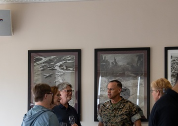 The family of MOH recipient Pvt Dale Hansen visits Camp Hansen
