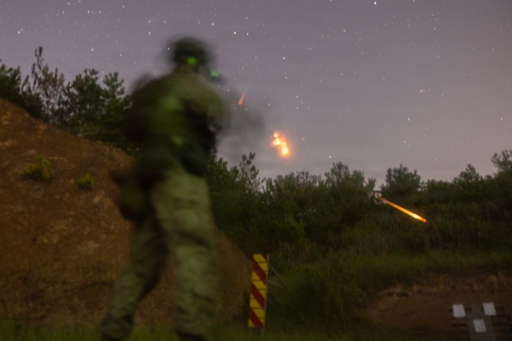 Marines Conduct a Day and Night Live Fire Ranges