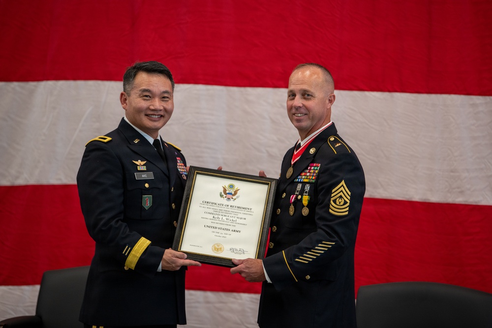 Command Sgt. Maj. Kelly Wickel Retirement Ceremony