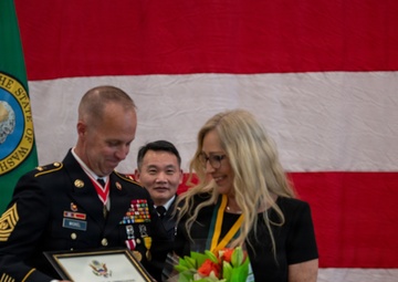 Command Sgt. Maj. Kelly Wickel Retirement Ceremony