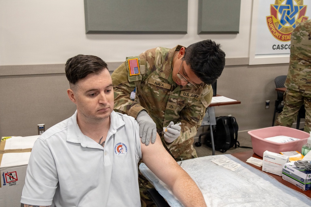 Kenner’s Public Health Team Leads Flu Vaccination Efforts Across the Installation