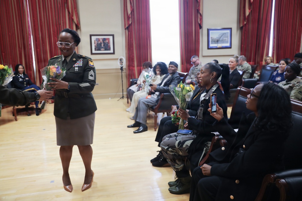 District of Columbia National Guard holds Promotion Ceremony for Master Sgt. Norrelle Combest