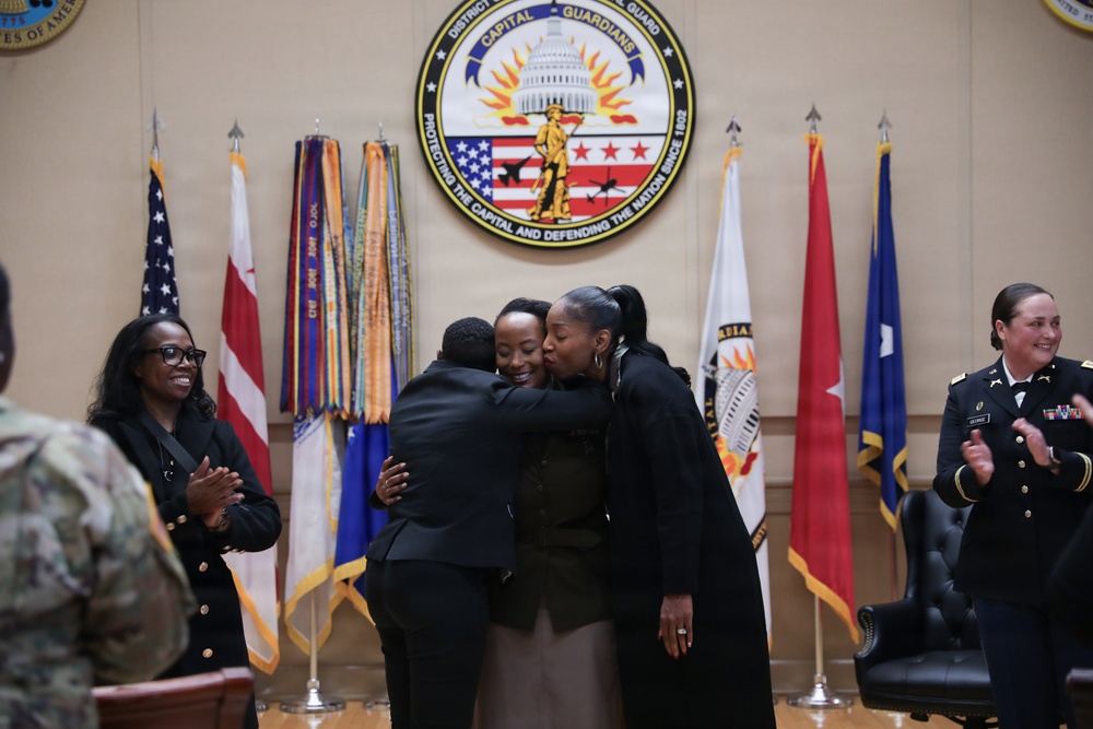 District of Columbia National Guard holds Promotion Ceremony for Master Sgt. Norrelle Combest