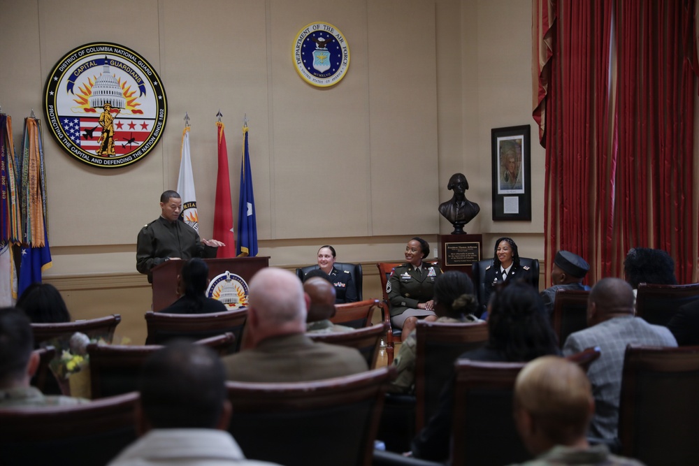 District of Columbia National Guard holds Promotion Ceremony for Master Sgt. Norrelle Combest