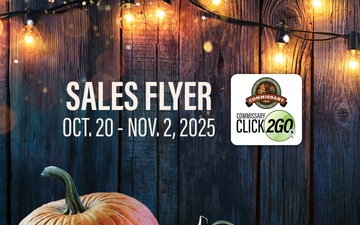 Spooky savings, early turkey deals available in the Oct. 20 – Nov. 2 Commissary Sales Flyer