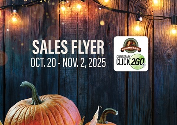 Spooky savings, early turkey deals available in the Oct. 20 – Nov. 2 Commissary Sales Flyer