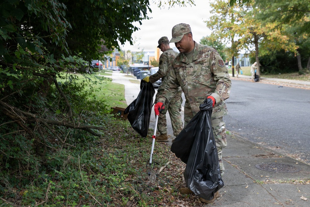 DC National Guard Beautification on Gainesville Street SE