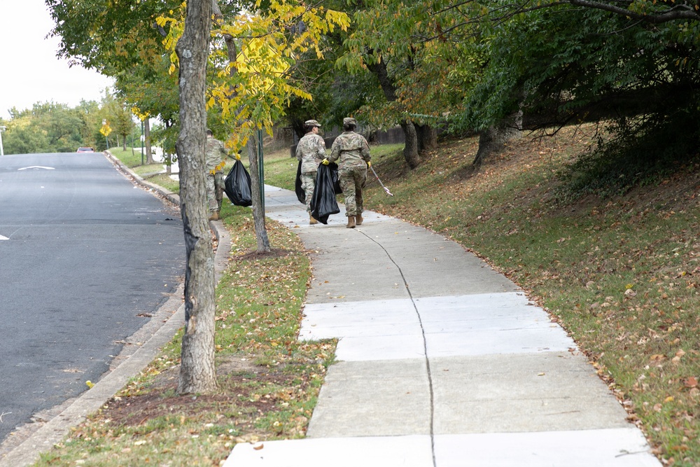 DC National Guard Beautification on Gainesville Street SE