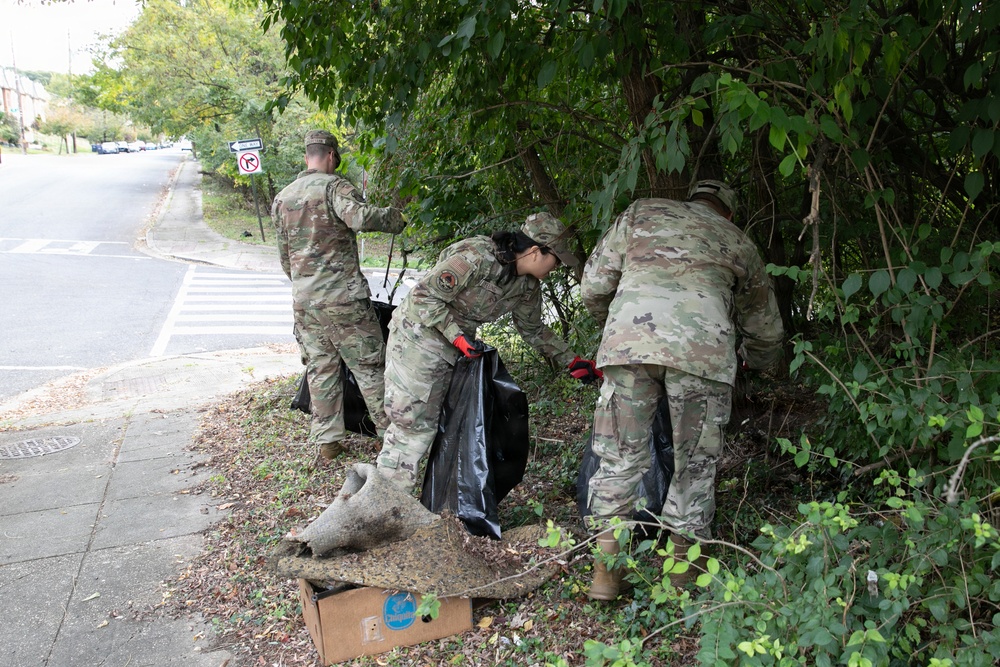 DC National Guard Beautification on Gainesville Street SE