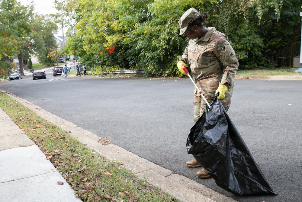 DC National Guard Beautification on Gainesville Street SE
