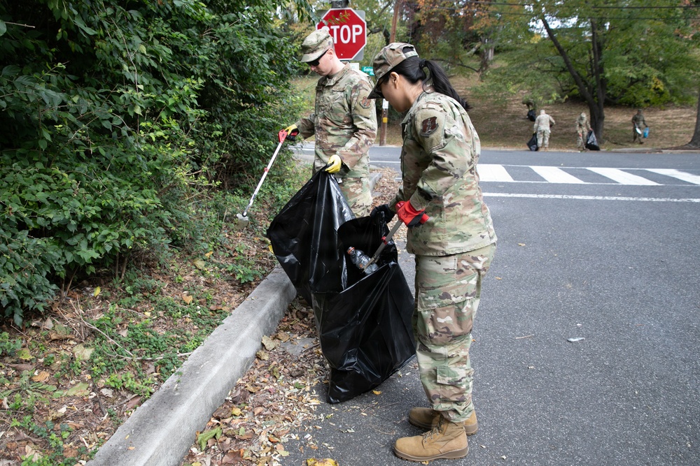 DC National Guard Beautification on Gainesville Street SE