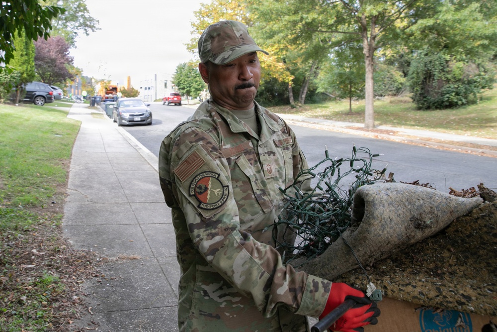 DC National Guard Beautification on Gainesville Street SE