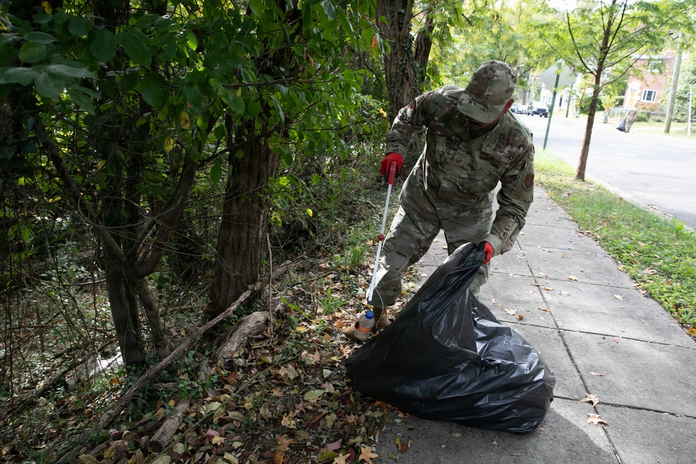 DC National Guard Beautification on Gainesville Street SE