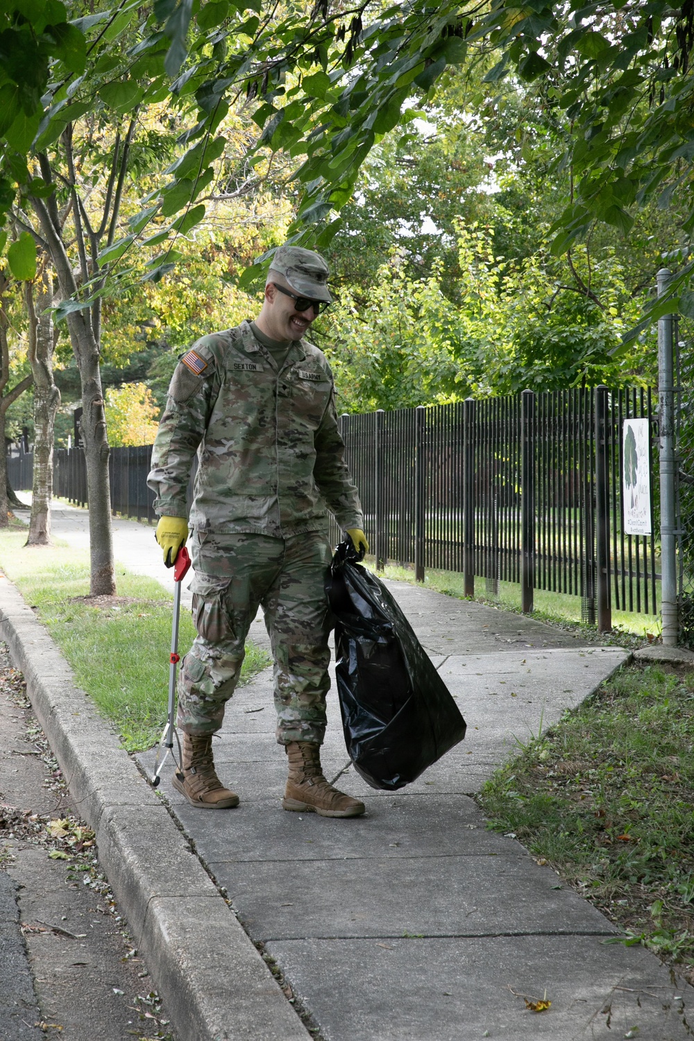 DC National Guard Beautification on Gainesville Street SE