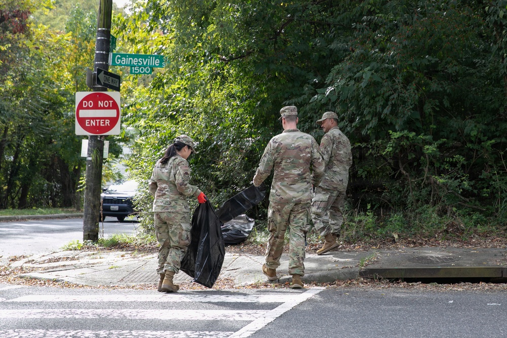 DC National Guard Beautification on Gainesville Street SE