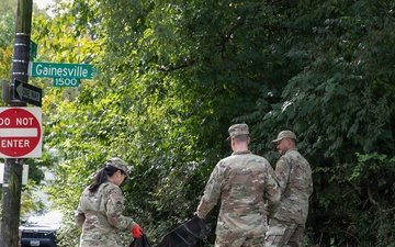 DC National Guard Beautification on Gainesville Street SE