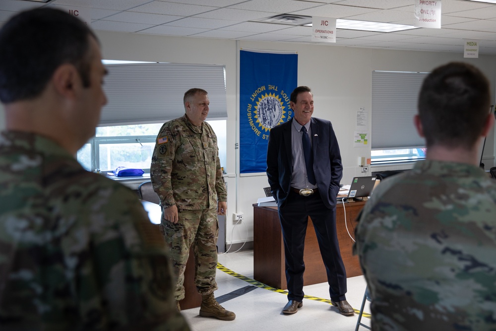 South Dakota Governor Visits Soldiers in DC