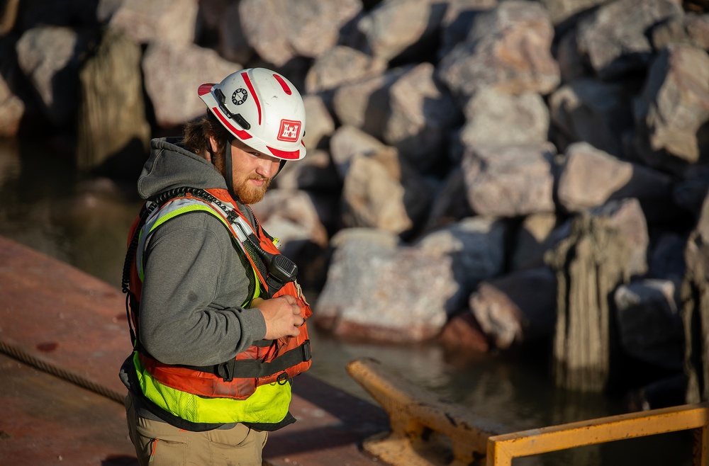 Missouri River bank revetment stabilization and repair, U.S. Army  Corps of Engineers, Omaha District