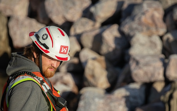 Missouri River bank revetment stabilization and repair, U.S. Army  Corps of Engineers, Omaha District