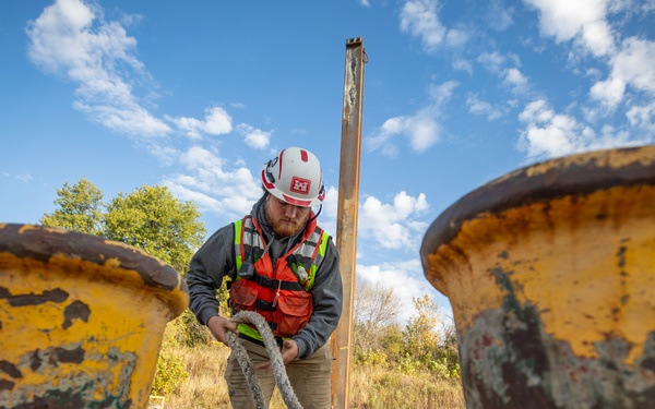Missouri River bank revetment stabilization and repair, U.S. Army  Corps of Engineers, Omaha District