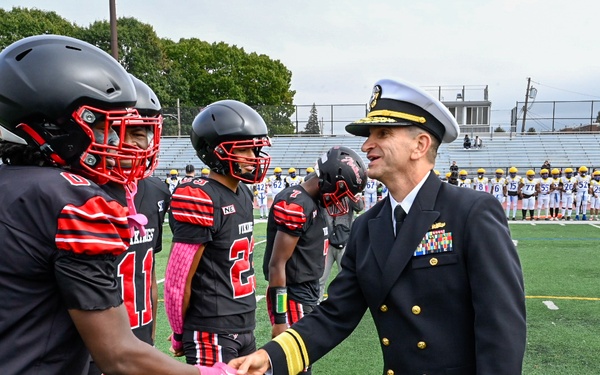 Navy Medicine Participates in Northeast vs George Washington High School Football Game