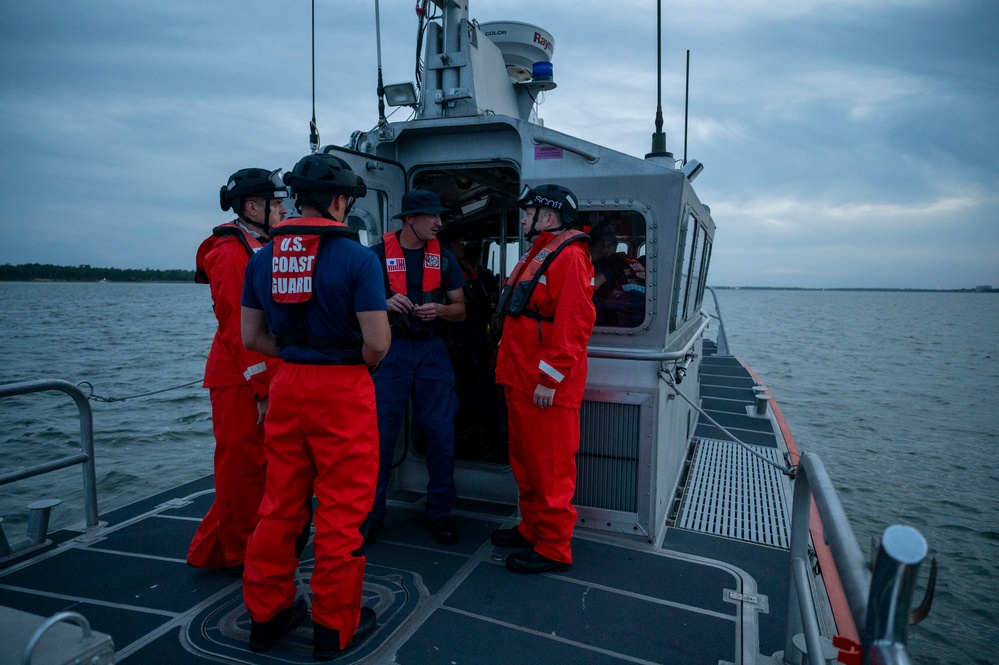 U.S. Coast Guard Conducts Low-Light Training at Charleston Harbor