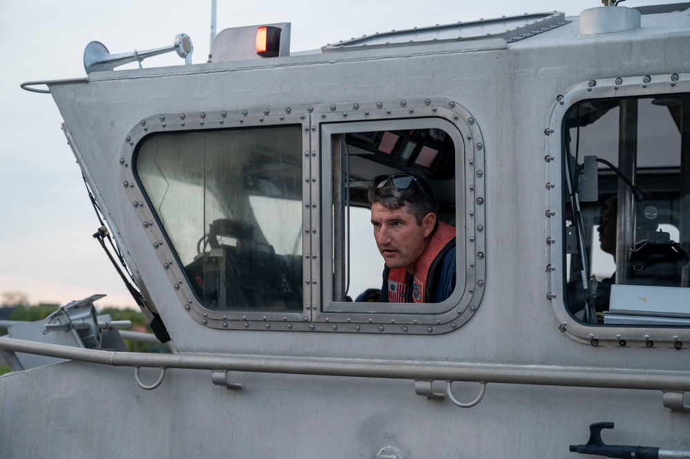 U.S. Coast Guard Conducts Low-Light Training at Charleston Harbor