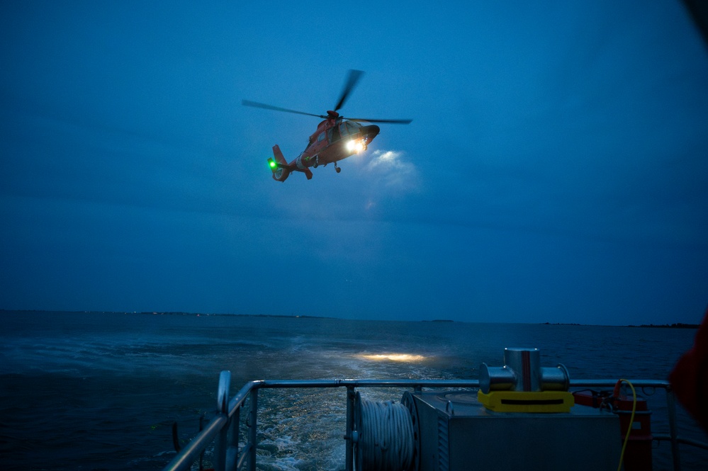 U.S. Coast Guard Conducts Low-Light Training at Charleston Harbor