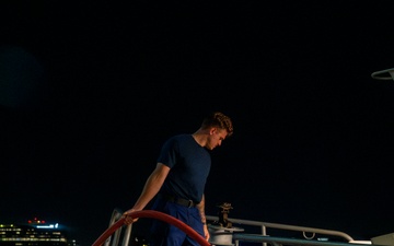 U.S. Coast Guard Conducts Low-Light Training at Charleston Harbor