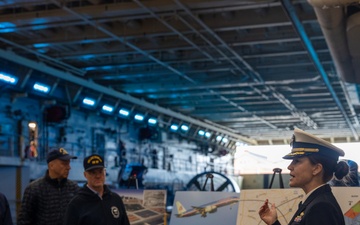 USS Arlington conducts tours during NMC 250