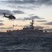 Coast Guard Cutter Forrest Rednour crew members conducts fast-rope training off the Southern California coast