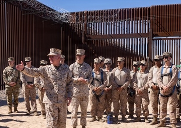 Commandant, Gen. Smith, and Sgt. Maj. Ruiz visit JTF-SB service members