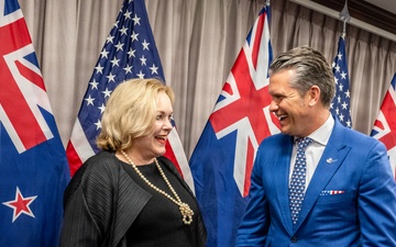 SW Hegseth hosts New Zealand MOD