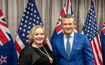 SW Hegseth hosts New Zealand MOD