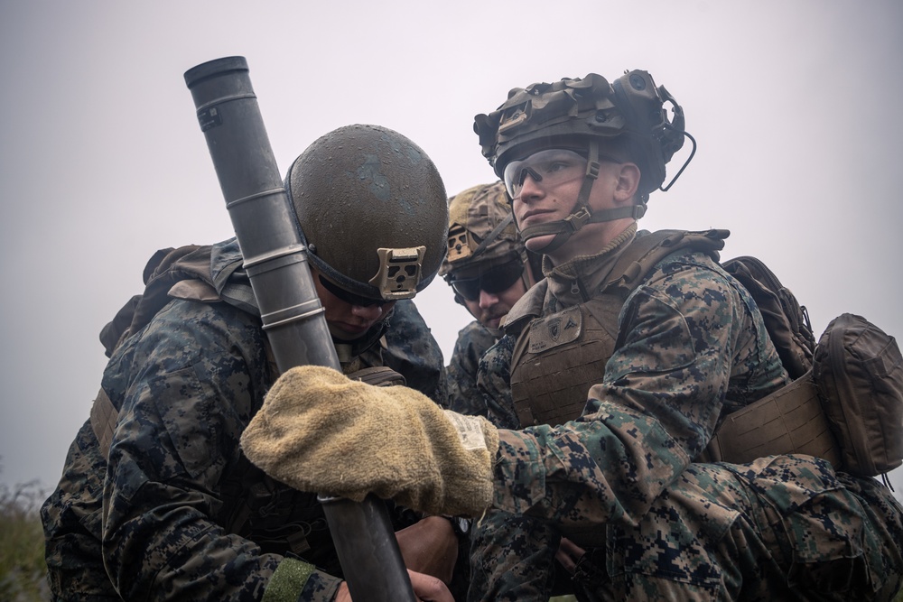 31st MEU | BLT 1/7 conducts Mortar Range