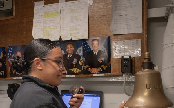 Reagan Sailors Stand Watch