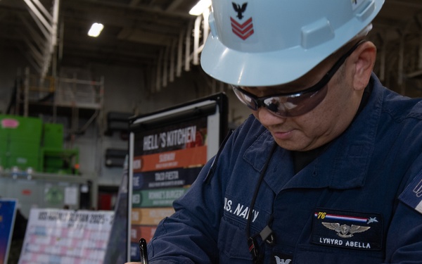 Reagan Sailors Stand Watch