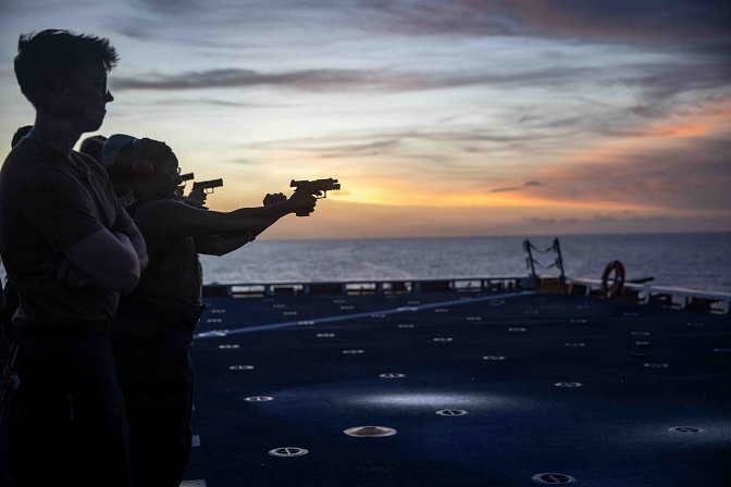 Live-Fire Exercise aboard Fort Lauderdale Live-Fire Exercise aboard Fort Lauderdale