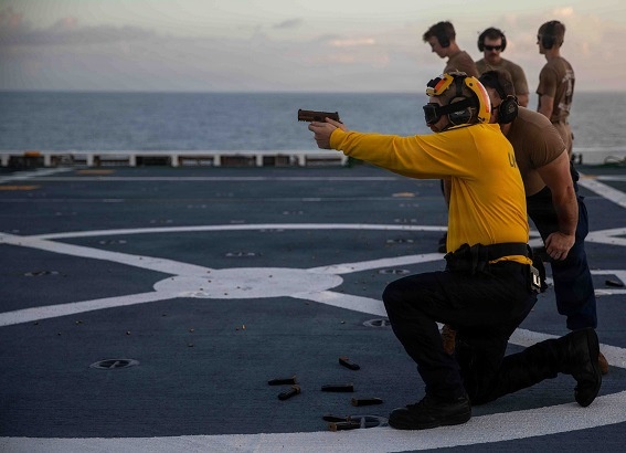 Live-Fire Exercise aboard Fort Lauderdale Live-Fire Exercise aboard Fort Lauderdale