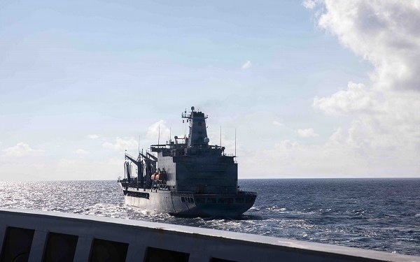 USS Fort Lauderdale Conducts a Fueling-at-Sea with USNS Joshua Humphreys