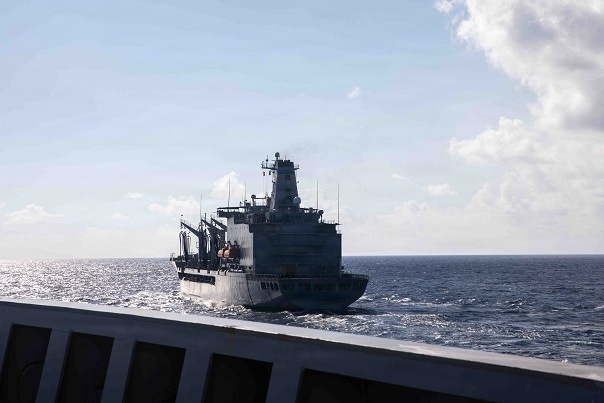 USS Fort Lauderdale Conducts a Fueling-at-Sea with USNS Joshua Humphreys USS Fort Lauderdale Conducts a Fueling-at-Sea with USNS Joshua Humphreys