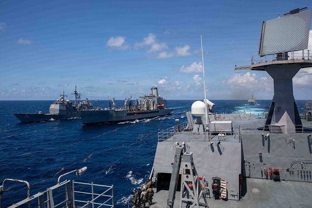 USS Fort Lauderdale Conducts a Fueling-at-Sea with USNS Joshua Humphreys USS Fort Lauderdale Conducts a Fueling-at-Sea with USNS Joshua Humphreys