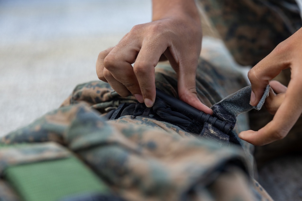 22nd MEU(SOC) | Marines Conduct Trauma Lane Aboard San Antonio